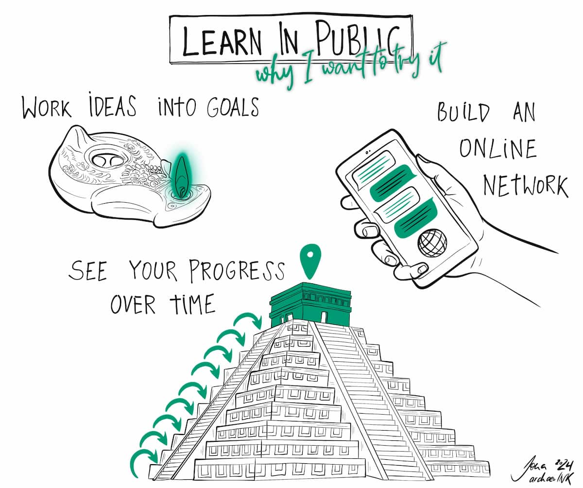 Why I want to try doing some sort of "Learn in Public" version by Jona Schlegel